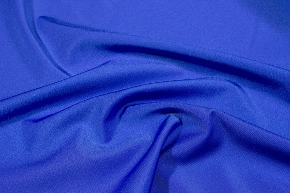 Blue stretchlycra for cyclingshorts, swimsuits etc.