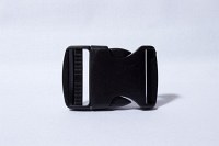Click buckle black 2.5 cm wide