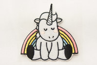 Patch Unicorn and rainbow 6 x 6 cm