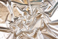 Stretch silver foil fabric