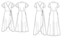 Wrap Dresses with Ties, Sleeve and Length Variations