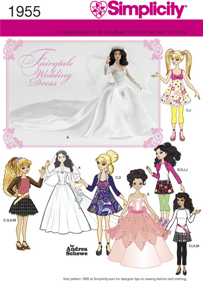 Doll Clothes for weddings, special occasions