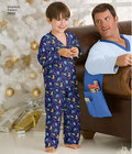 Pajama Trousers, Top, Slippers and Remote Control Holder