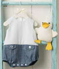 Babies´ Rompers, Sandals, and Stuffed Duck