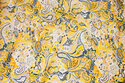 Blouse-viscose with yellow paisley-pattern