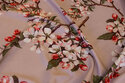 Light blouse-micro in delicate dusty old rose with apple branches