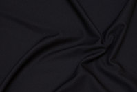 Lightweight polyester-dress crepe in black