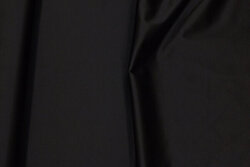 Black medium-thickness stretch-satin in cotton and polyester