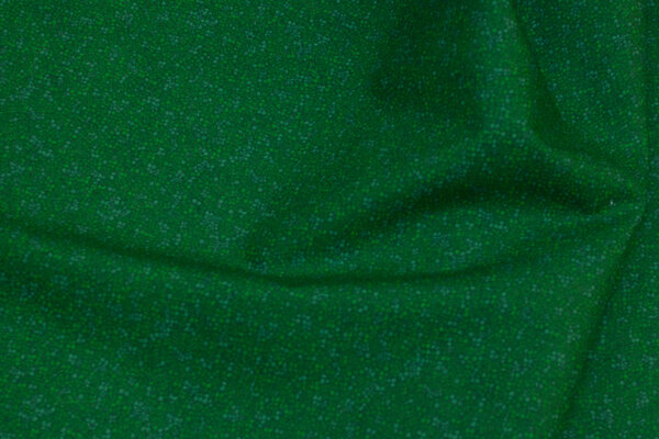 Dark green patchwork-cotton with speckles