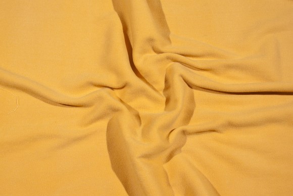 Dark yellow coat-quality in polyester