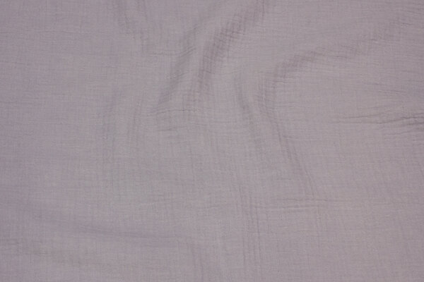 Double-woven cotton gauze in light grey