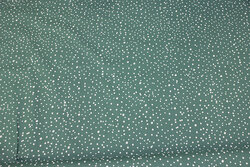 Dusty-green cotton with white dot