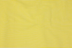 Narrow-striped cotton in lemon-yellow and white