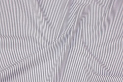 Narrow-striped cotton in light grey and white