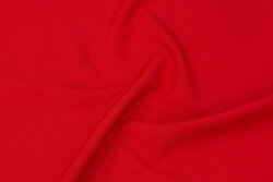 Polyester mini-stretch in red