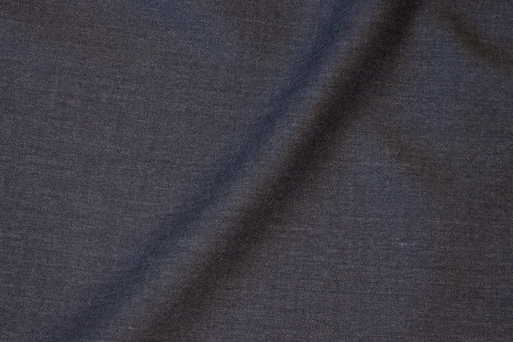 Speckled charcoal stretch-gabardine in wool and polyester