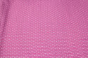 Pink cotton with ca. 2 cm white pattern