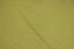 Washed linen in apple-green