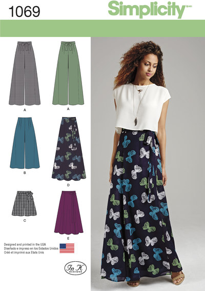 Misses Wide Leg Trousers or Shorts and Skirts in 2 Lengths