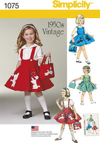 Child´s Jumper, Skirt and Bag. Simplicity 1075. 
