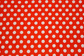 Firm, orange cotton with 9 mm white dot