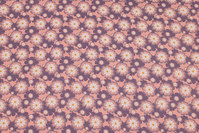 Old rose organic patchwork-cotton with ca. 25 mm flowers