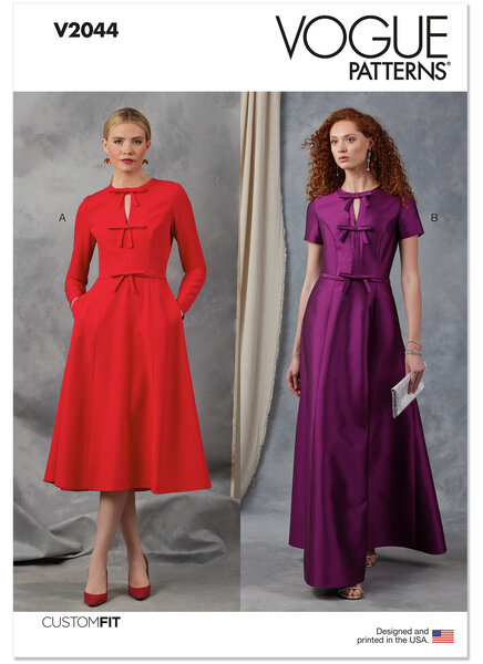 Dress with sleeve and length variations