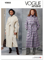 Trench coats and belt. Vogue 2055. 