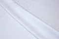 White polyester-jacquard for table cloths mm.