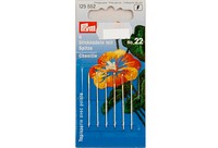 Embroidery needles with point, 6 pcs, no. 22