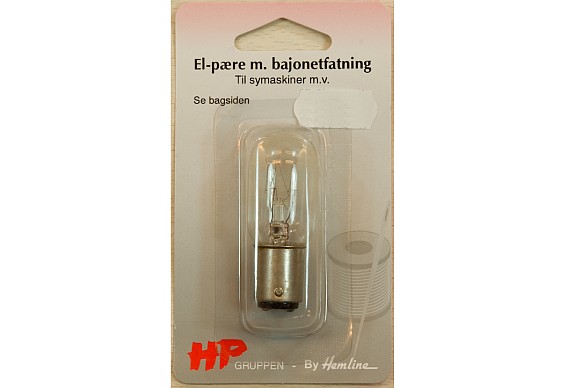 Light bulb for sewing machines with screwmount