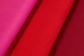 Rib fabric in cotton-lycra in red and pink
