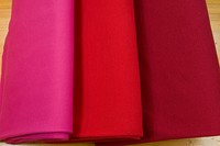 Rib fabric in cotton-lycra in red and pink