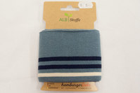 Rib steelgrey and offwhite and navy