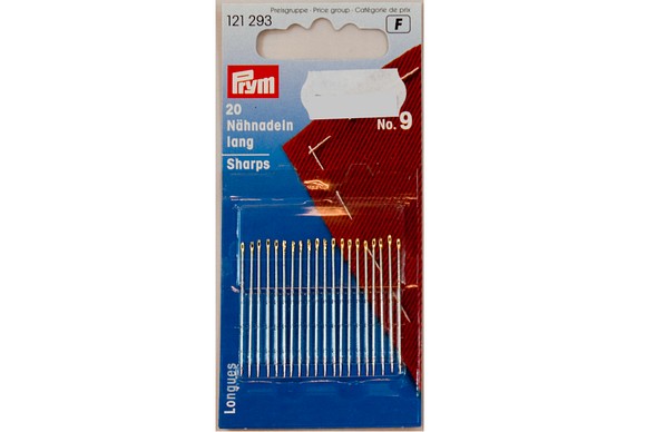 Sewing needles, 20 pcs, no. 9
