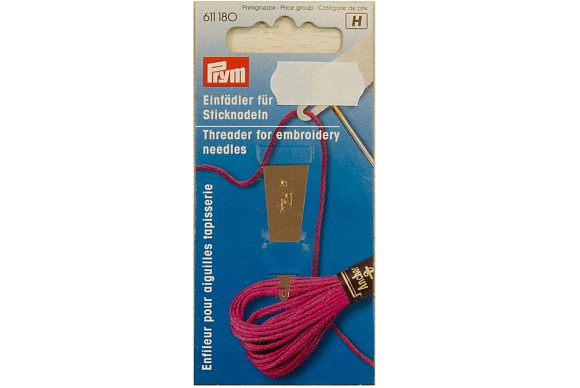 Threader for embroidery needles