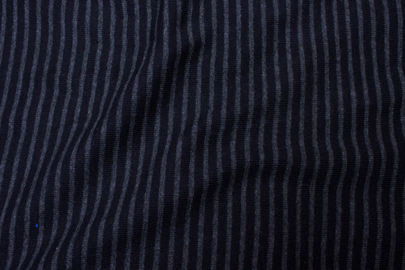 Charcoal and black across-striped rib