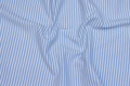 Rib-fabric narrow-striped light blue and white