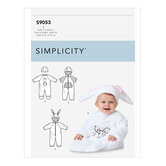 Babies Jumpsuit and Hats. Simplicity 9053. 