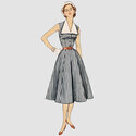 Vintage Dress With Detachable Collar