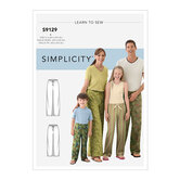 Unisex Sleepwear. Simplicity 9129. 