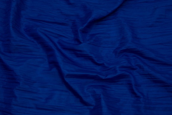 Taffeta in blue colours with crinkle effect