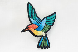 Hummingbird patch 4 x 6 cm
