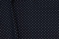 Black cotton-jersey with white 2 mm mini-dots