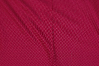 Dark red patchwork-cotton with white 1 mm mini-dots