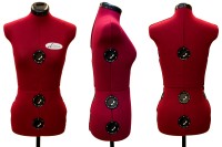 Diana Mannequin, 8 pieces, dark red, small and medium