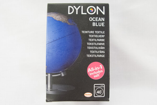 Dylon textile washing machine dye, ocean blue