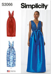 Special occasion gowns. Simplicity 3066. 