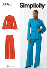 Jacket and pants. Simplicity 3073. 
