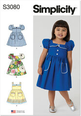 Toddlers´ dresses. Simplicity 3080. 